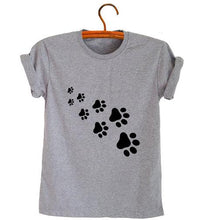 Load image into Gallery viewer, cat paws T shirt