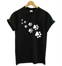 Load image into Gallery viewer, cat paws T shirt