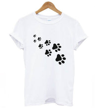 Load image into Gallery viewer, cat paws T shirt