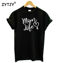 Load image into Gallery viewer, mom life heart T shirt
