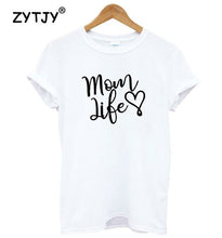 Load image into Gallery viewer, mom life heart T shirt