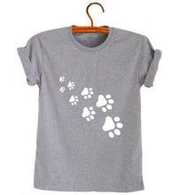 Load image into Gallery viewer, cat paws T shirt