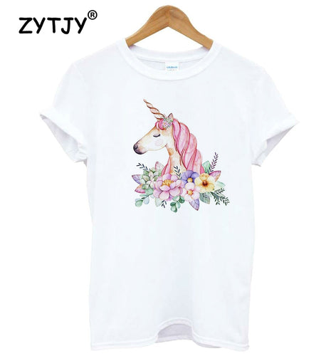 flower unicorn t shirt